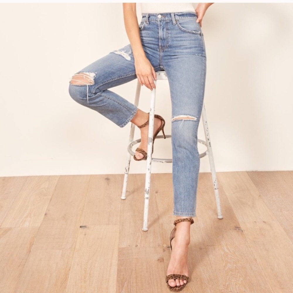 Reformation Julie high rise cigarette